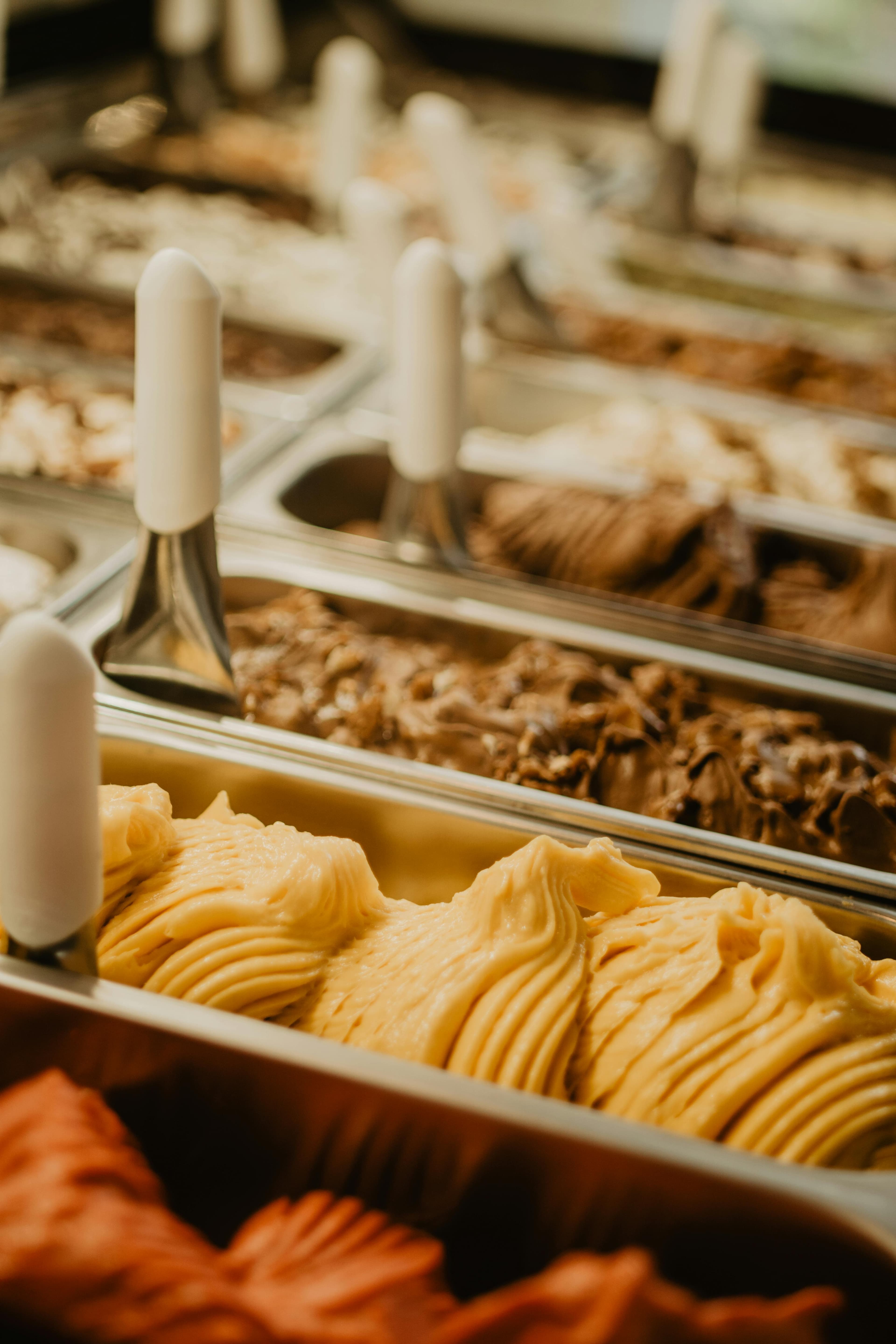 Artisan ice cream display